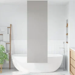 Décorations-vidaXL Store enrouleur de douche 60x240 cm largeur du tissu 56 cm Gris clair