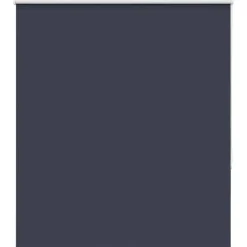 Décorations-vidaXL Store enrouleur occultant largeur du tissu 126,6 cm polyester Bleu marine / Marine