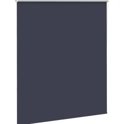 Décorations-vidaXL Store enrouleur occultant largeur du tissu 126,6 cm polyester Bleu marine / Marine