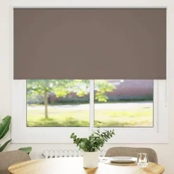 Décorations-vidaXL Store enrouleur occultant 150x150cm largeur du tissu Café