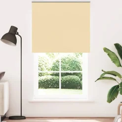 Décorations-vidaXL Store enrouleur occultant largeur du tissu 121,6 cm polyester Beige