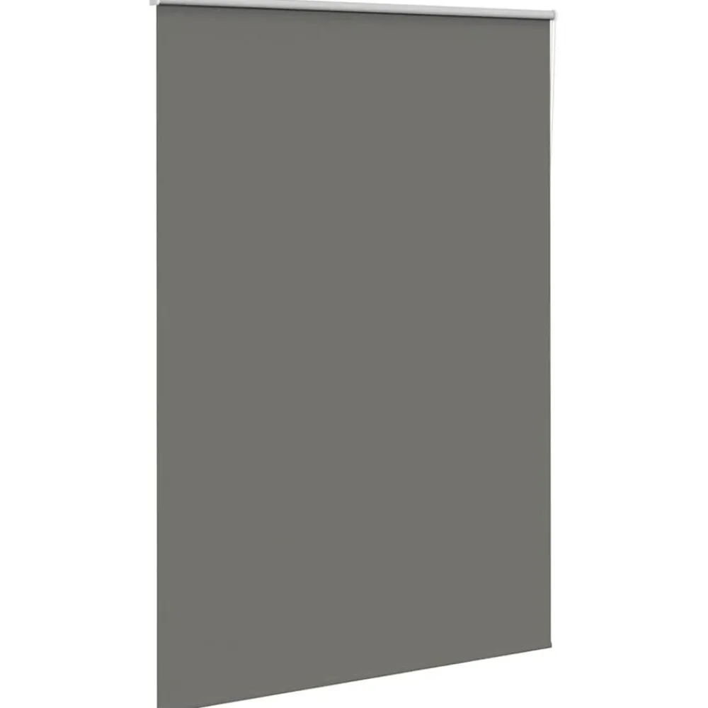 Décorations-vidaXL Store enrouleur occultant largeur du tissu 146,6 cm polyester Gris