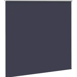 Décorations-vidaXL Store enrouleur occultant largeur du tissu 146,6 cm polyester Bleu marine / Marine