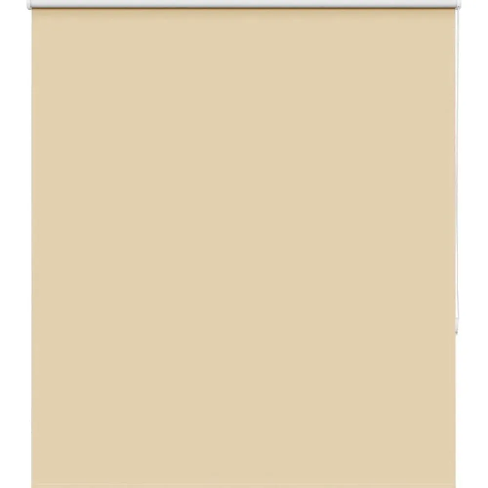 Décorations-vidaXL Store enrouleur occultant largeur du tissu 116,6 cm polyester Beige