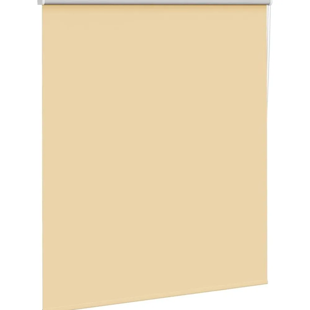Décorations-vidaXL Store enrouleur occultant largeur du tissu 116,6 cm polyester Beige
