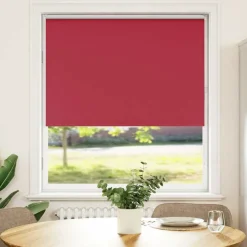 Décorations-vidaXL Store enrouleur occultant largeur du tissu 100,7 cm Rouge