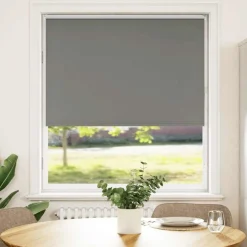 Décorations-vidaXL Store enrouleur occultant largeur du tissu 100,7 cm polyester Gris