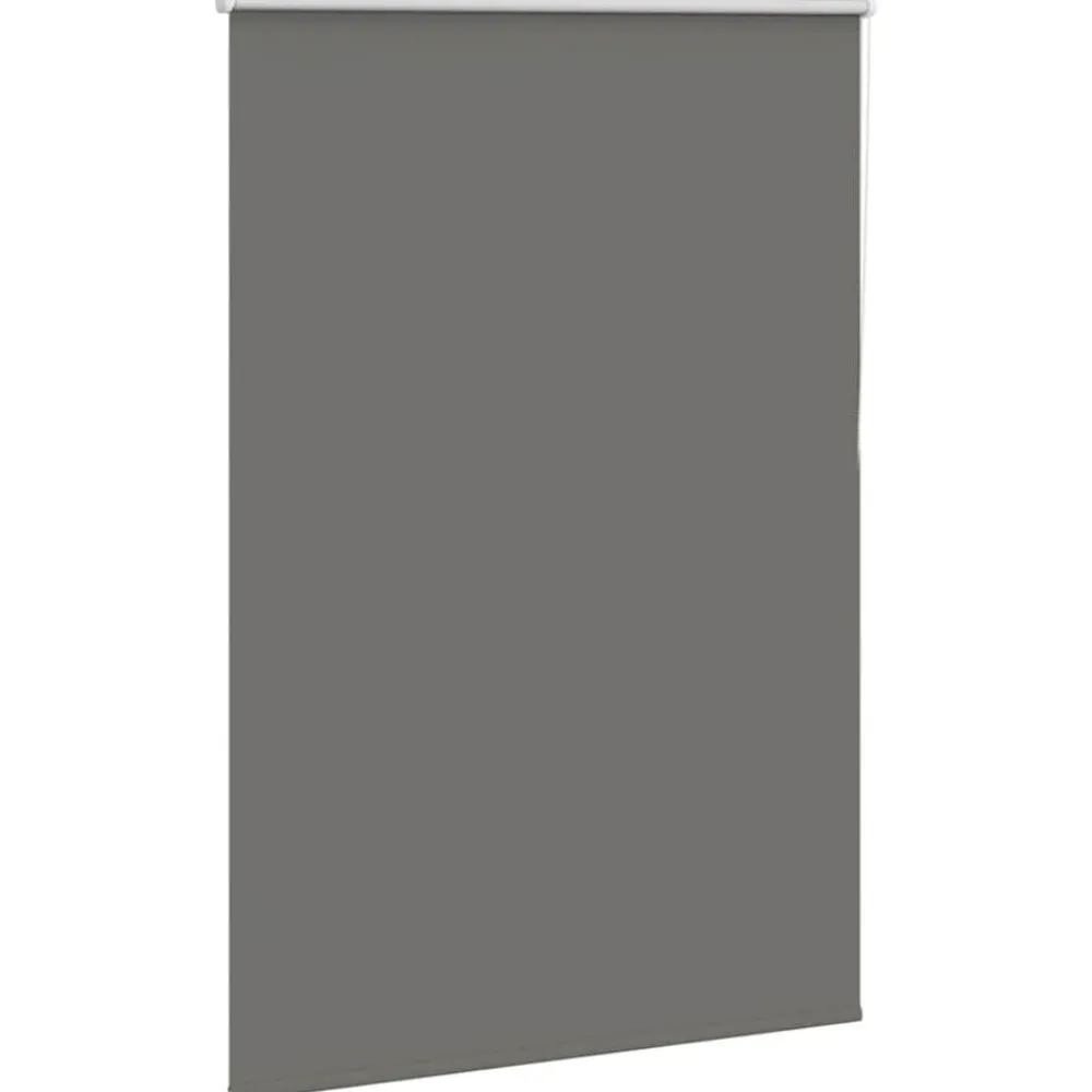 Décorations-vidaXL Store enrouleur occultant largeur du tissu 100,7 cm polyester Gris