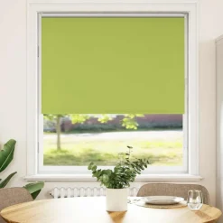 Décorations-vidaXL Store enrouleur occultant largeur du tissu 100,7 cm polyester Vert feuilles