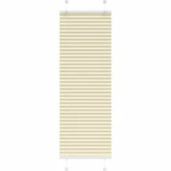vidaXL Store plissé crème 40x100 cm largeur du tissu 39,4 cm polyester