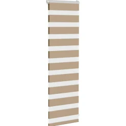Décorations-vidaXL Store zèbre marron sable largeur du tissu 35,9 cm polyester sand brown