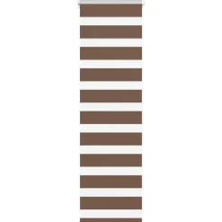 Décorations-vidaXL Store zèbre 40x100 cm largeur du tissu 35,9 cm polyester Marron