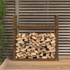 Accessoires Pour Cheminées & Poêles À Bois-vidaXL Support bois de chauffage Marron miel 110x35x108,5 cm Bois pin Pin marron miel