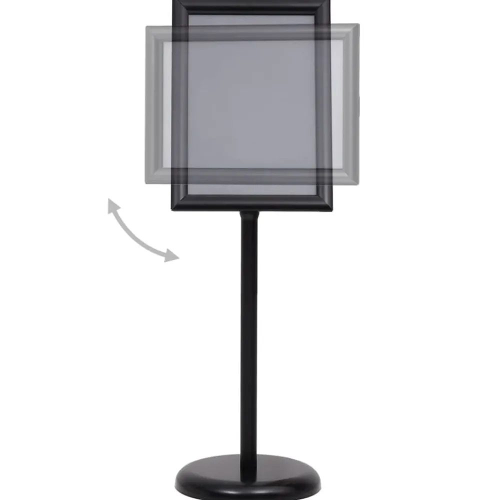 vidaXL Support d'affiche A3 sur pied Alliage d'aluminium