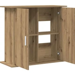 Articles Pour Animaux De Compagnie-vidaXL Support d'aquarium Chêne artisanal 81x36x73 cm Bois d'ingénierie ch&ecirc;ne artisanal
