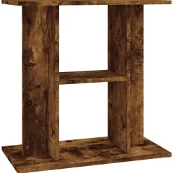 Articles Pour Animaux De Compagnie-vidaXL Support d'aquarium Chêne fumé 60x30x60 cm Bois d'ingénierie Ch&ecirc;ne fumé