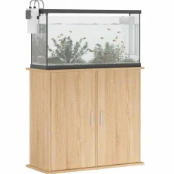 Articles Pour Animaux De Compagnie-vidaXL Support d'aquarium Chêne Sonoma 81x36x73 cm Bois d'ingénierie Ch&ecirc;ne sonoma