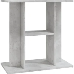 vidaXL Support d'aquarium en béton gris 60 x 30 x 60 cm Bois d'ingénierie