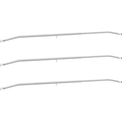 Accessoires De Quincaillerie-vidaXL Support de bâche pour remorques 3 pcs Argent 130-210 cm