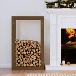 vidaXL Support de bois de chauffage 60x25x100 cm Bois pin