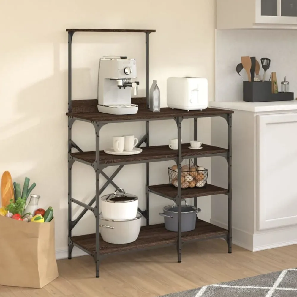 Arts De La Table & Arts Culinaires-vidaXL Support de boulanger chêne marron 90x40x132 cm Chêne marron