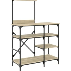 Arts De La Table & Arts Culinaires-vidaXL Support de boulanger chêne sonoma 90x40x132 cm Ch&ecirc;ne sonoma