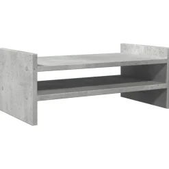 Appareils Électroniques-vidaXL Support de moniteur 50x27x20 cm bois d'ingénierie Gris béton