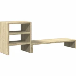 vidaXL Support de moniteur et organisateur de bureau bois d'ingénierie