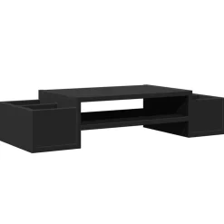 vidaXL Support de moniteur avec rangement bois d'ingénierie