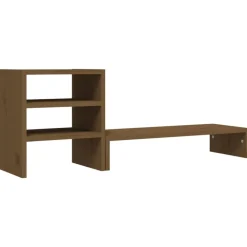 vidaXL Support de moniteur 81x20x30 cm Bois de pin solide