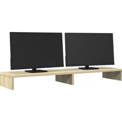 vidaXL Support de moniteur chêne sonoma 100x27x10 cm bois d'ingénierie