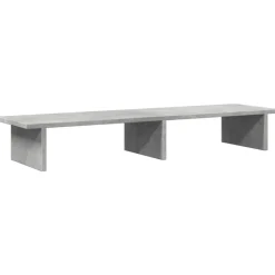Appareils Électroniques-vidaXL Support de moniteur 100x27x15 cm bois d'ingénierie Gris béton
