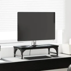 Appareils Électroniques|Allaitement & Alimentation-vidaXL Support de moniteur Chêne noir 55 x 23 x 14 cm Ch&ecirc;ne noir