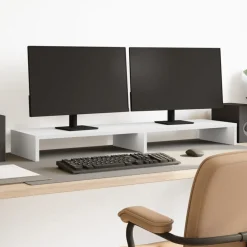 vidaXL Support de moniteur 100x27x10 cm bois d'ingénierie