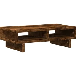 Appareils Électroniques|Allaitement & Alimentation-vidaXL Support de moniteur chêne fumé 50x27x15 cm bois d'ingénierie Ch&ecirc;ne fumé