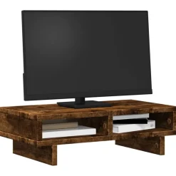 Appareils Électroniques|Allaitement & Alimentation-vidaXL Support de moniteur chêne fumé 50x27x15 cm bois d'ingénierie Ch&ecirc;ne fumé