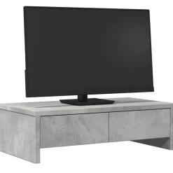 vidaXL Support de moniteur avec tiroirs bois d'ingénierie