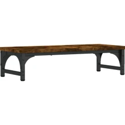 vidaXL Support de moniteur chêne fumé 55x23x14 cm bois d'ingénierie