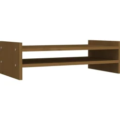 vidaXL Support de moniteur 50x27x15 cm Bois de pin solide