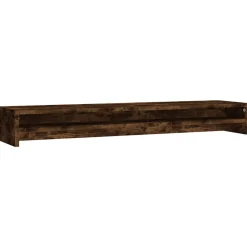 vidaXL Support de moniteur Chêne fumé 100x24x13 cm Bois d'ingénierie
