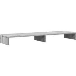 Appareils Électroniques-vidaXL Support de moniteur 100x27x10 cm bois d'ingénierie Sonoma gris