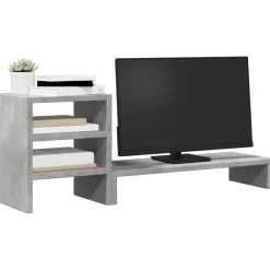 vidaXL Support de moniteur et organisateur de bureau bois d'ingénierie