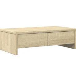 vidaXL Support de moniteur avec tiroirs chêne sonoma bois d'ingénierie