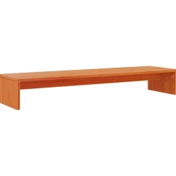 Appareils Électroniques-vidaXL Support de moniteur marron miel 100x27x15 cm bois de pin solide Marron cire