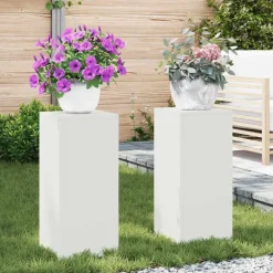 vidaXL Support de Plante 2 pcs 24 x 24 x 55 cm Acier