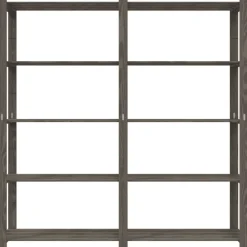 Stockage Industriel-vidaXL Support de rangement à 5 niveaux 170x38x170 cm bois de pin Gris
