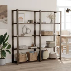 vidaXL Support de rangement à 5 niveaux 170x38x170 cm bois pin