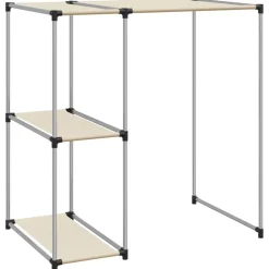 vidaXL Support de rangement sur la machine à laver Crème 87x55x90,5 cm