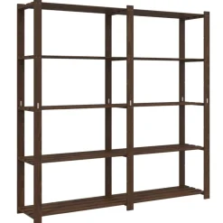 Stockage Industriel-vidaXL Support de rangement à 5 niveaux 170x38x170 cm bois pin Marron