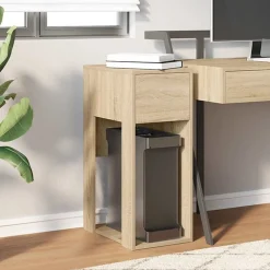 Meubles De Bureau-vidaXL Support de tour d'ordinateur et tiroir chêne sonoma 30x44x74 cm Ch&ecirc;ne sonoma